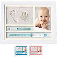 MUBY- Set de marco de foto y huellas bebe | Regalos originales para bebes recien nacidos | Ideal Regalo Bebes | Puerta…